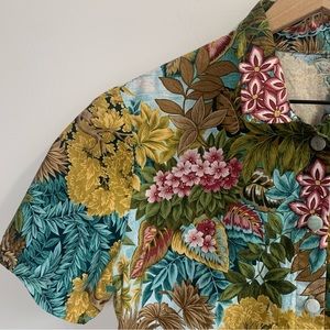 Handmade Jungle Button Up Top